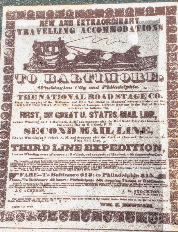 Traveling the National Road Marker image. Click for full size.