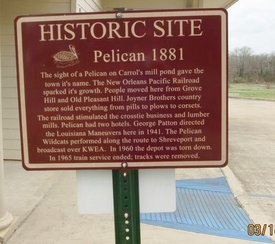 Pelican 1881 Marker image. Click for full size.