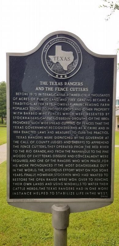 The Texas Rangers and the Fence Cutters Marker image. Click for full size.