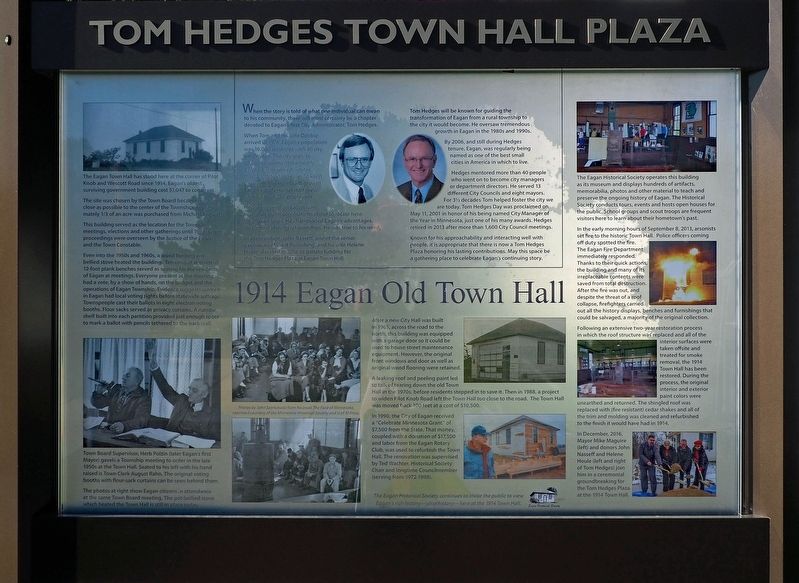 1914 Eagan Old Town Hall marker image. Click for full size.