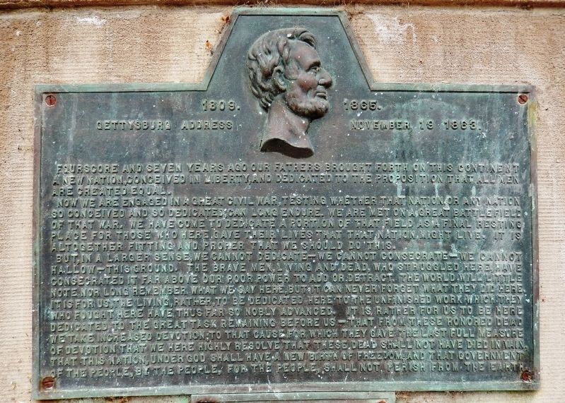 Gettysburg Address Marker image. Click for full size.