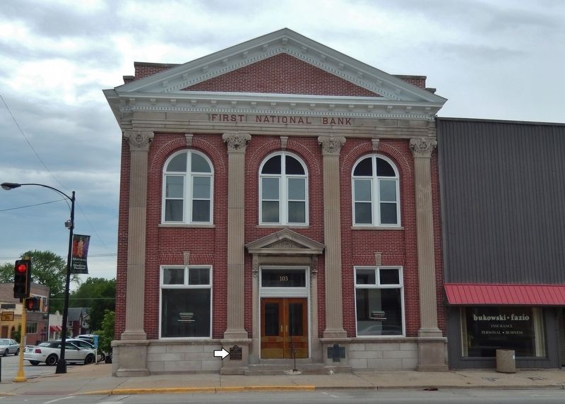 First National Bank Building (<i>front/east elevation</i>) image. Click for full size.