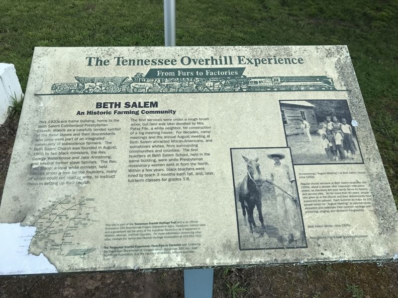 The Tennessee Overhill Experience Marker image. Click for full size.
