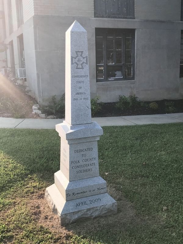 Polk County Confederate Monument (east side) image. Click for full size.