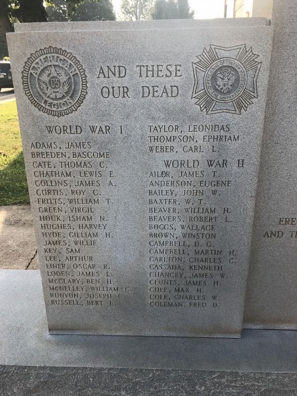 Polk County World Wars Memorial (left wing) image. Click for full size.