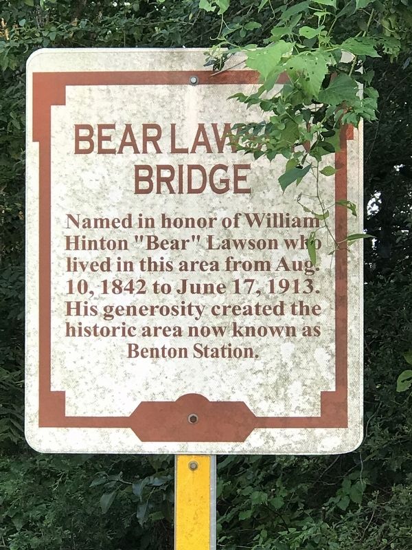 Bear Lawson Bridge Marker image. Click for full size.