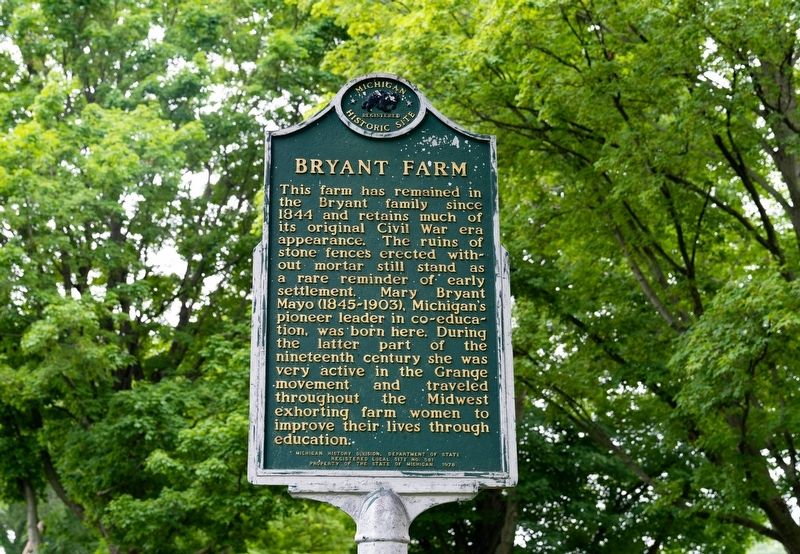 Bryant Farm Marker image. Click for full size.