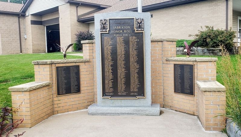 Sabraton Honor Roll Marker image. Click for full size.