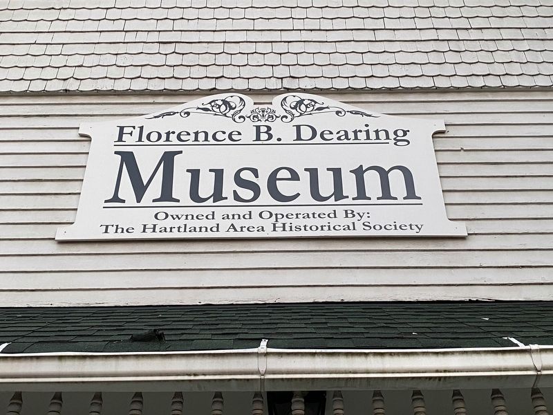 Florence B Dearing Museum Marker image. Click for full size.