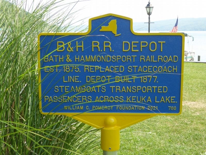 B&H R.R. Depot Marker image. Click for full size.