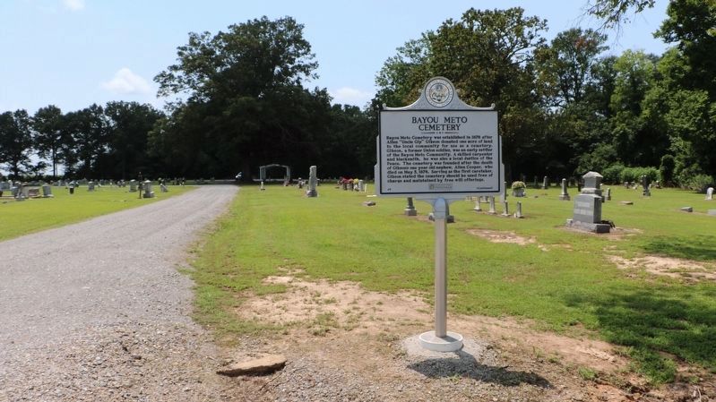 Bayou Meto Cemetery Marker image. Click for full size.