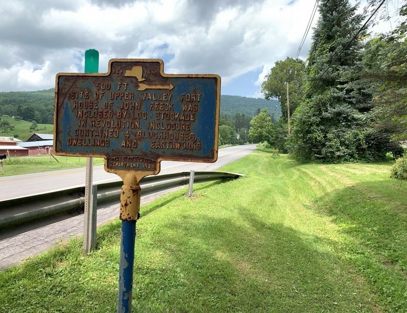 Site of Upper Valley Fort Marker image. Click for full size.