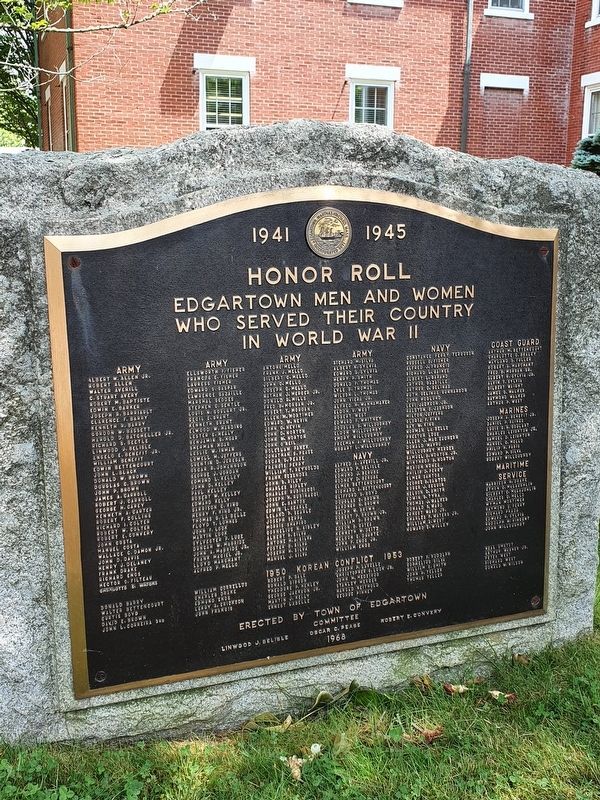 Edgartown World War II and Korea Memorial image. Click for full size.
