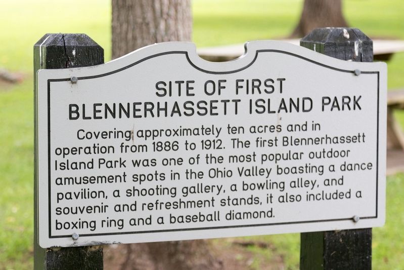 Site of First Blennerhassett Island Park Marker image. Click for full size.