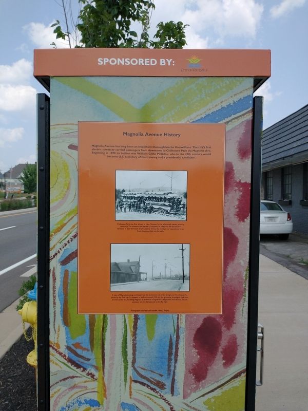Magnolia Avenue History Marker image. Click for full size.
