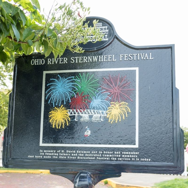 Ohio River Sternwheel Festival Marker, side two image. Click for full size.