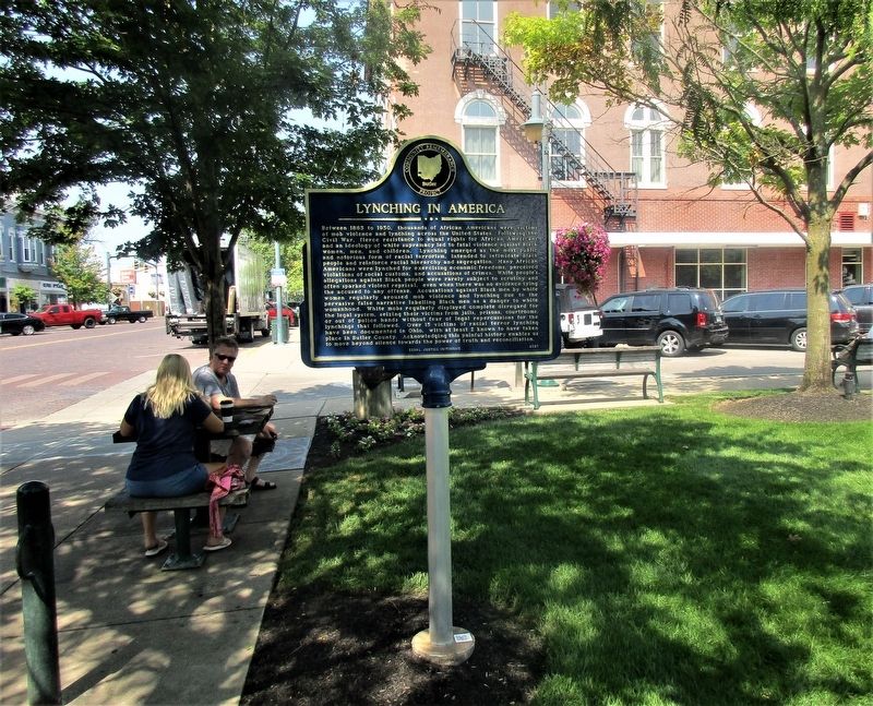 Lynchings In Oxford, Ohio Marker image. Click for full size.