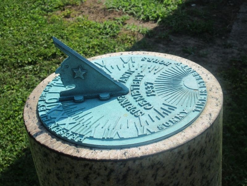 Sundial that is next to the flag display image. Click for full size.