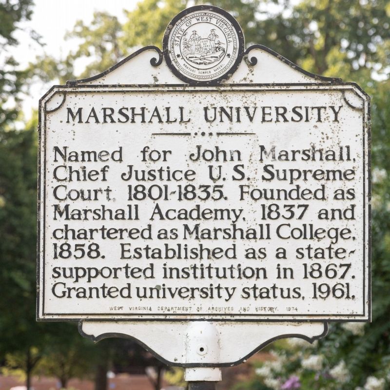 Marshall University Marker image. Click for full size.