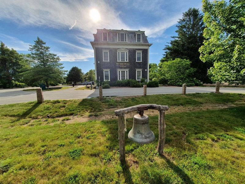 Dukes County Academy School Bell and Marker image. Click for full size.