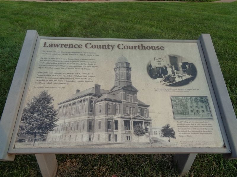Lawrence County Courthouse Marker image. Click for full size.