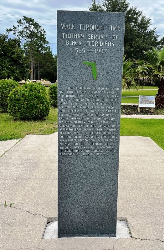 Military Service Of Black Floridians 1565-1997 Marker. Click for full size. Military Service Of Black Floridians 1565-1997 Marker image. Click for full size.
