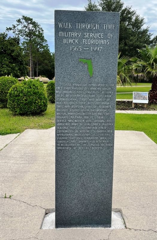 Military Service Of Black Floridians 1565-1997 Marker image. Click for full size.