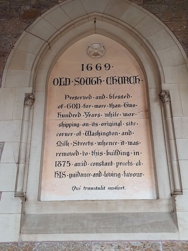Old South Church Marker image. Click for full size.