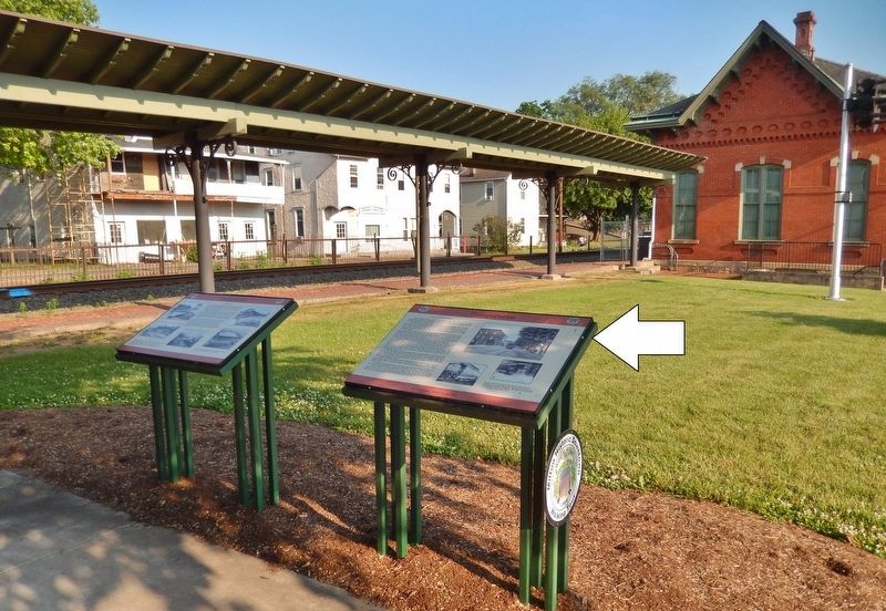 The L.M. & W. Trolley Company Marker image. Click for full size.