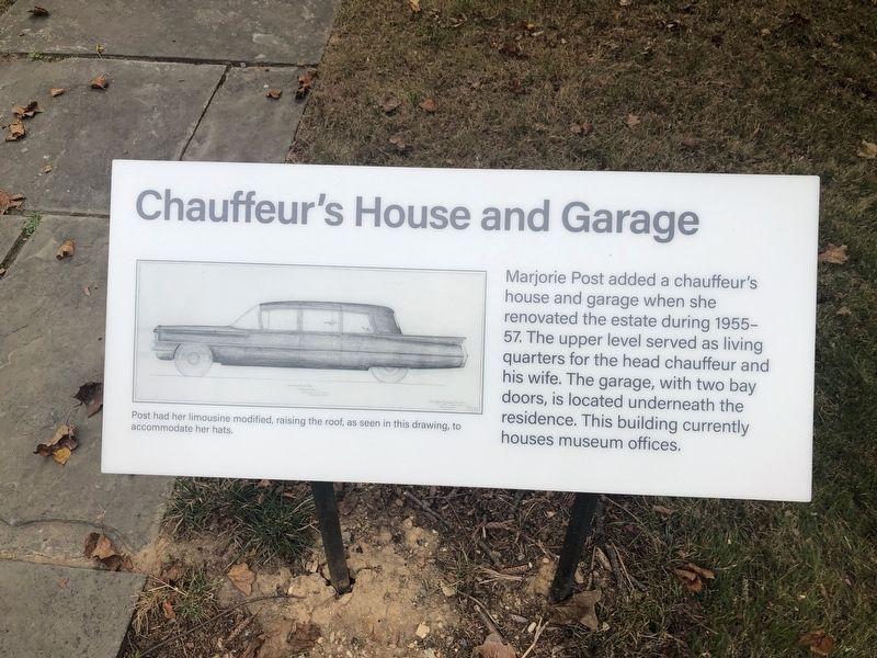 Chauffeur's House and Garage Marker image. Click for full size.
