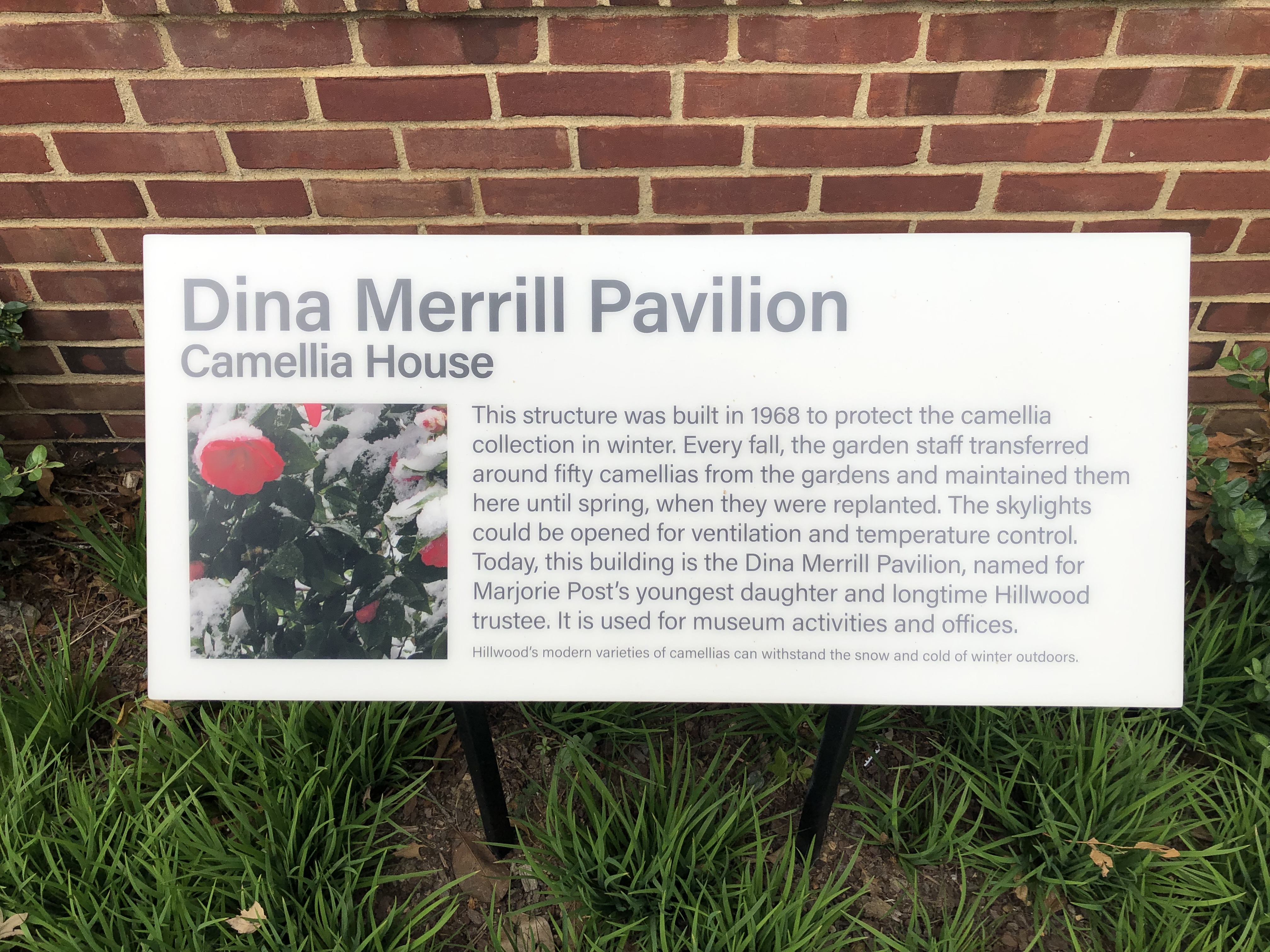 Dina Merrill Pavilion Marker