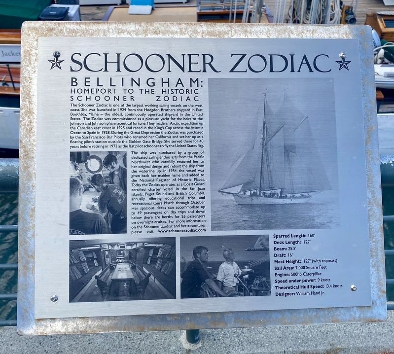 Schooner Zodiac Marker image. Click for full size.