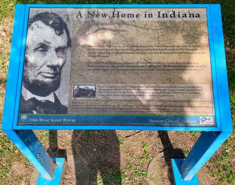 A New Home in Indiana Marker image. Click for full size.