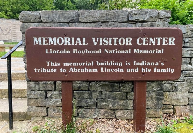 Lincoln Boyhood National Memorial Visitor Center Marker image. Click for full size.