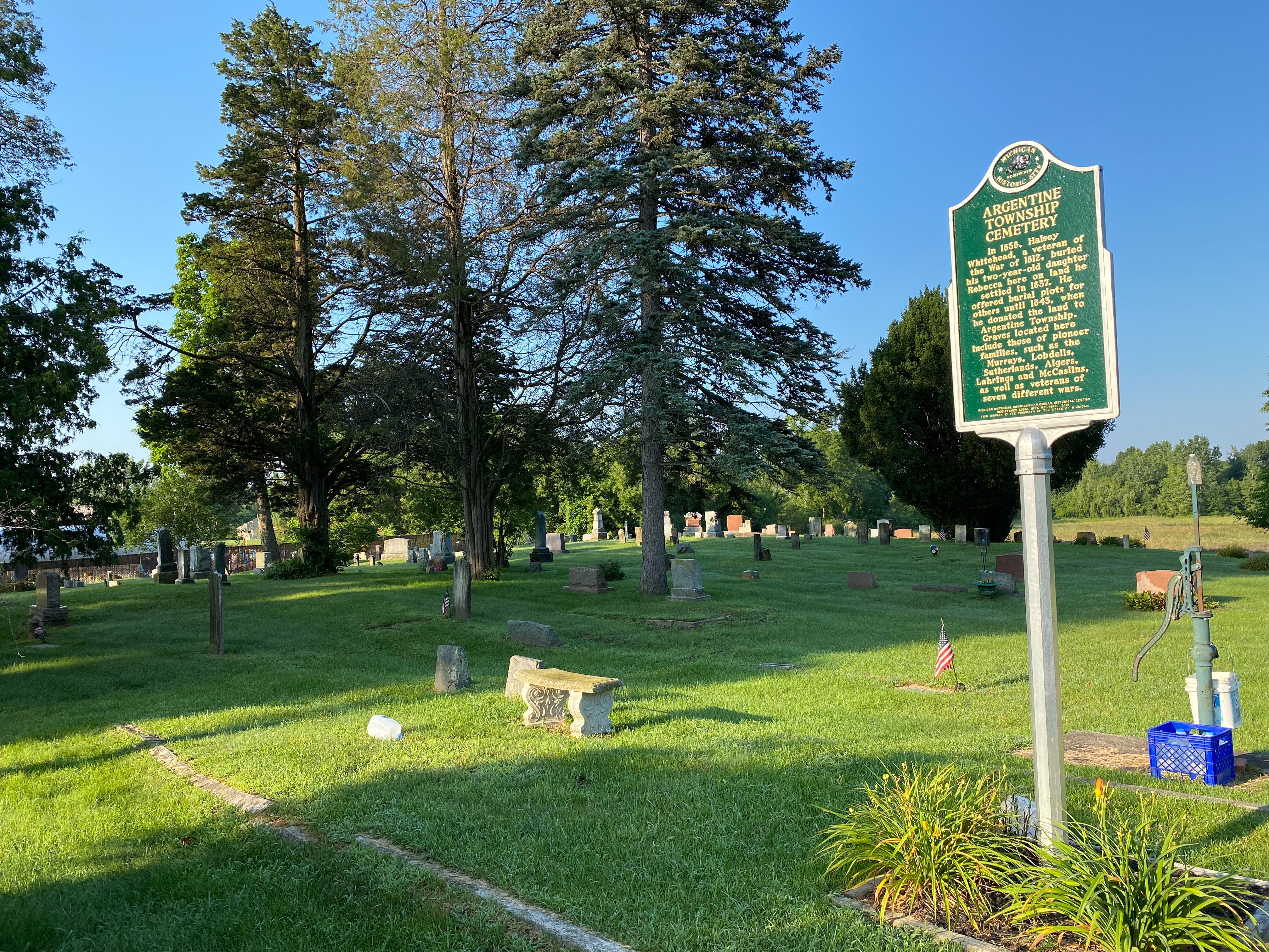 Argentine Township Cemetery Marker