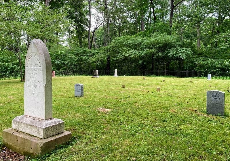 Nancy Hanks Lincoln Grave & Pioneer Cemetery image. Click for full size.