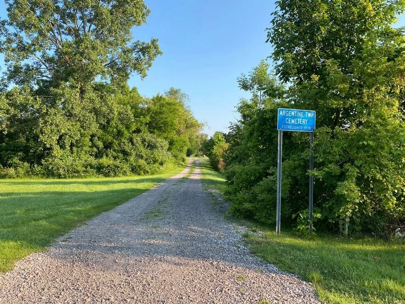 Argentine Township Cemetery Entrance. Click for full size. Argentine Township Cemetery Entrance image. Click for full size.