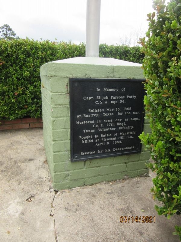 Capt. Elijah Parsons Petty Marker image. Click for full size.