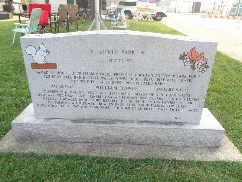 Bower Park / Bird Haven Marker image. Click for full size.