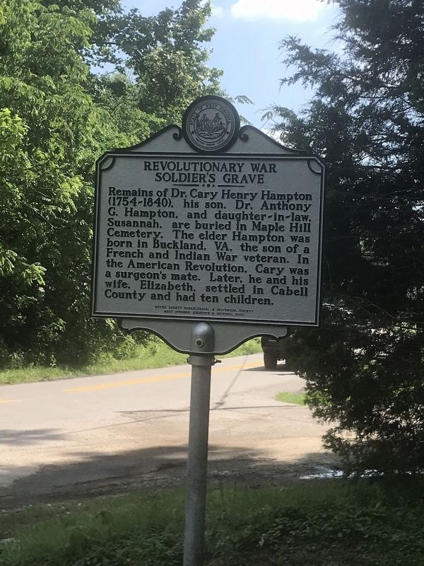 Revolutionary War Soldier's Grave Marker image. Click for full size.