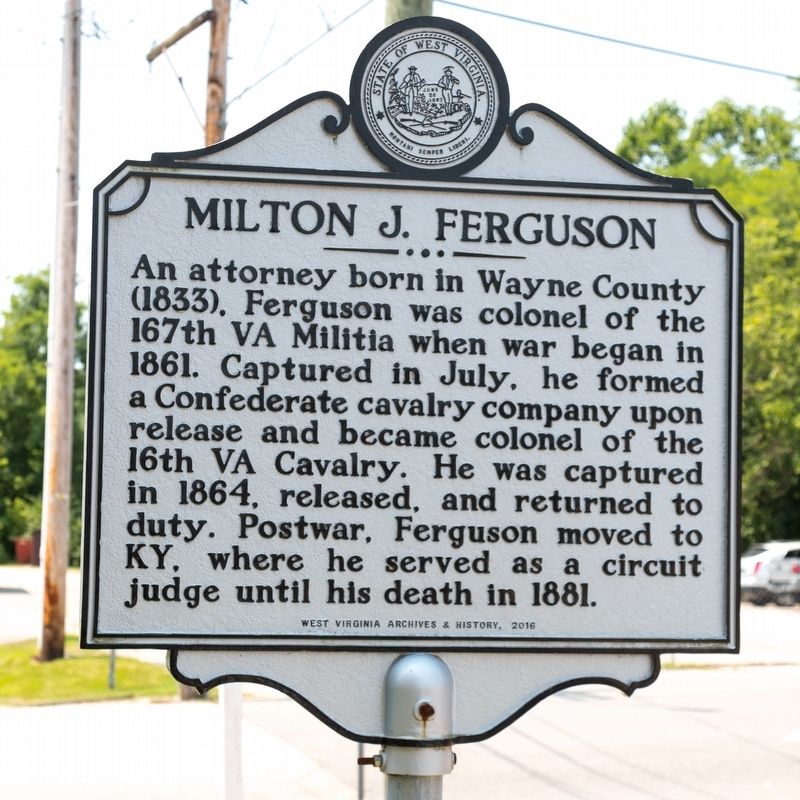 Milton J. Ferguson Marker image. Click for full size.