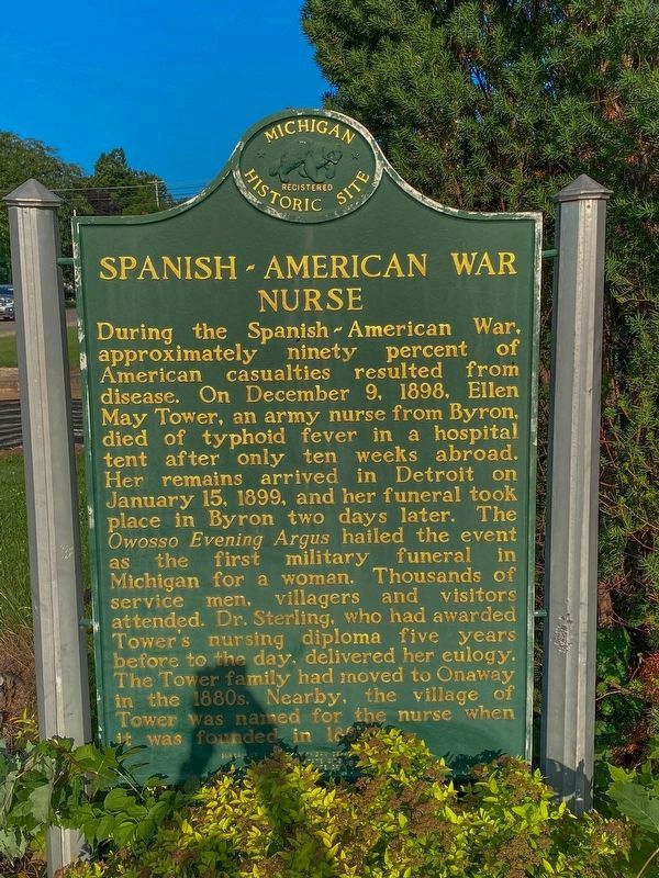 Spanish-American War Nurse Marker. Click for full size. Spanish-American War Nurse Marker image. Click for full size.