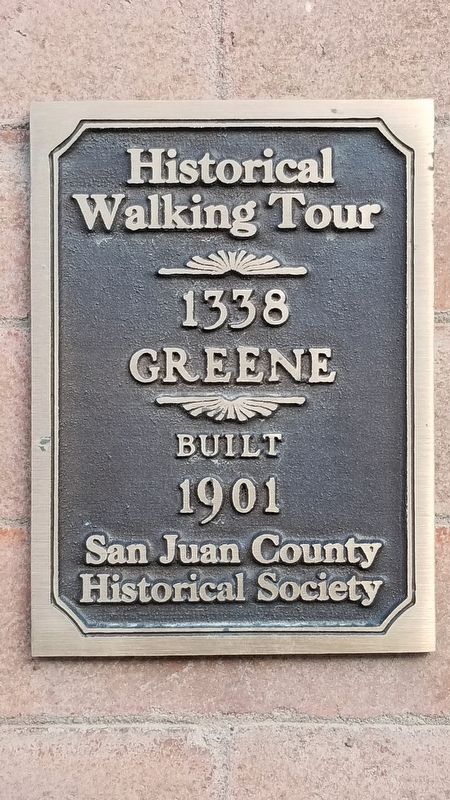 1338 Greene Marker image. Click for full size.