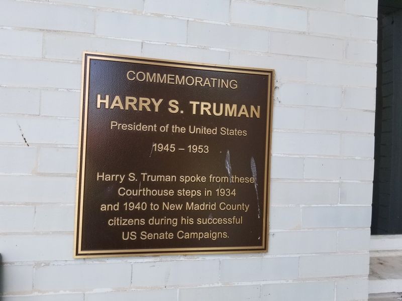 Harry S. Truman Marker image. Click for full size.