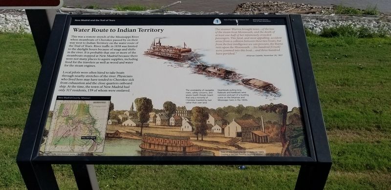Water Route to Indian Territory Marker image. Click for full size.