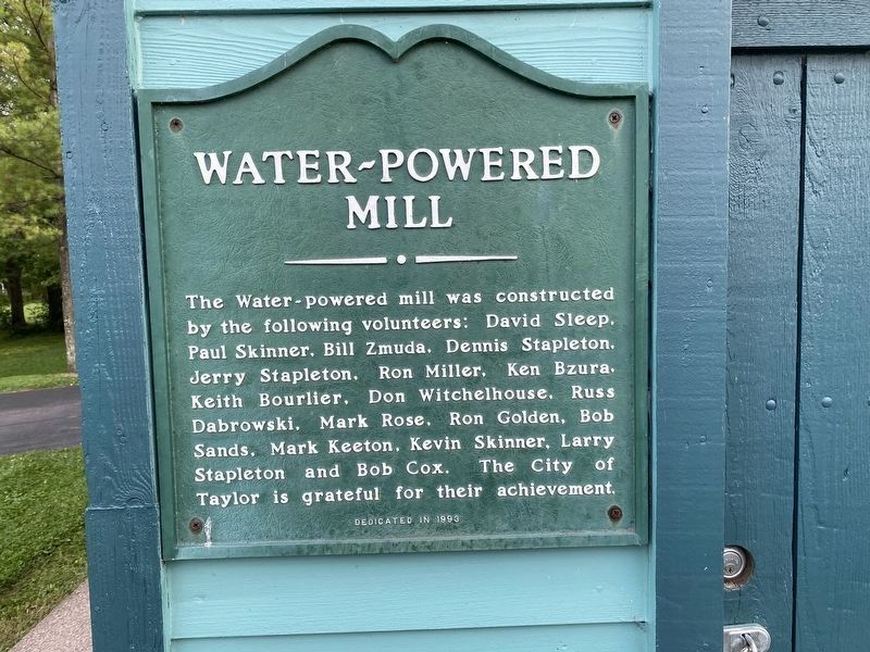 Water-Powered Mill Marker. Click for full size. Water-Powered Mill Marker image. Click for full size.