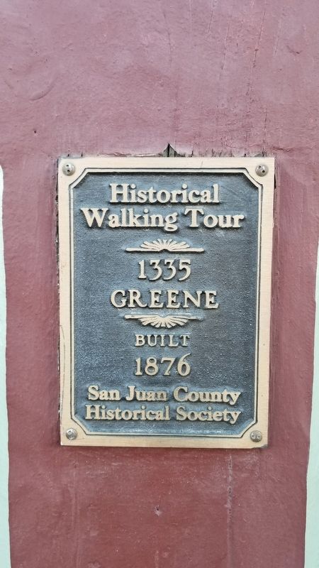 1335 Greene Marker image. Click for full size.