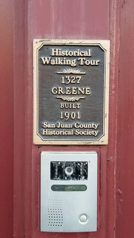 1327 Greene Marker image. Click for full size.