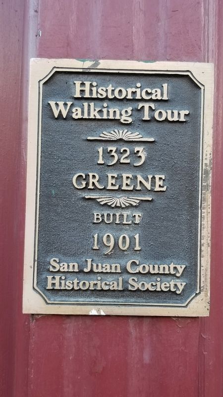 1323 Greene Marker image. Click for full size.