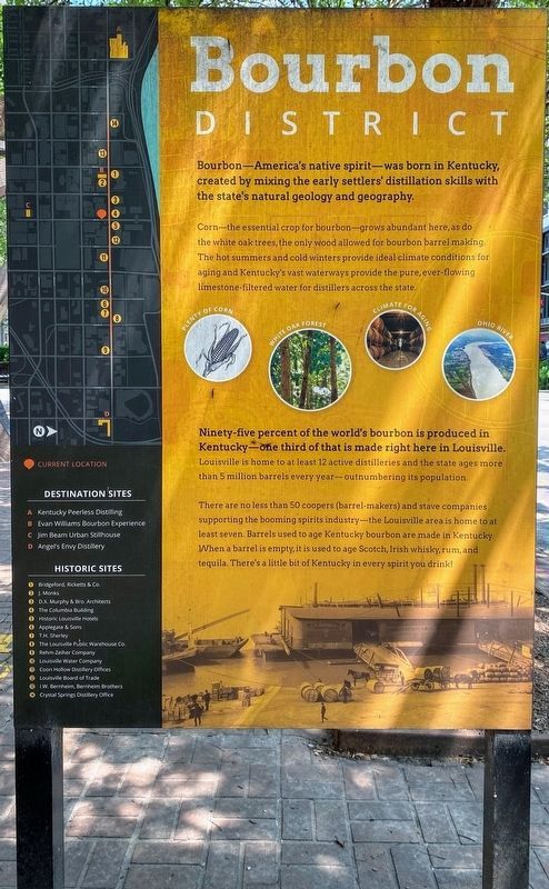Bourbon District Marker Front. Click for full size. Bourbon District Marker Front image. Click for full size.